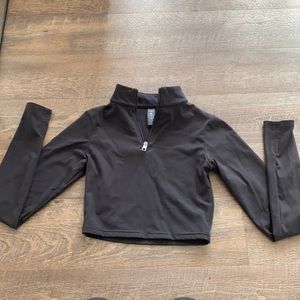 Balance Athletica refine crop zip black size M